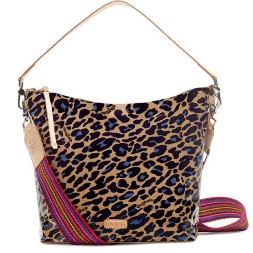 Consuela Blue Jag Large Crossbody bag with 2 straps included